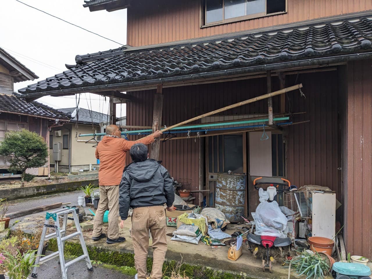 被災した家