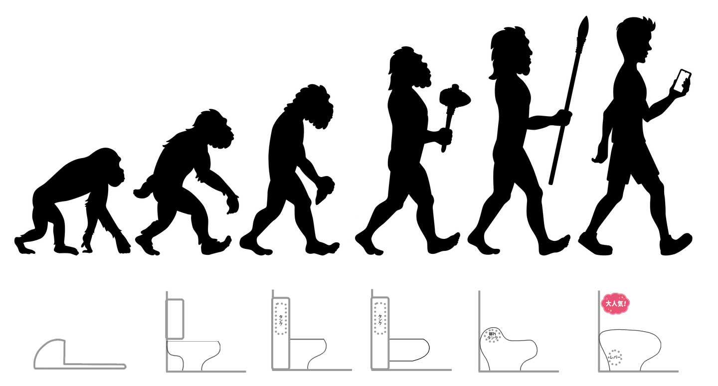人類とトイレの進化