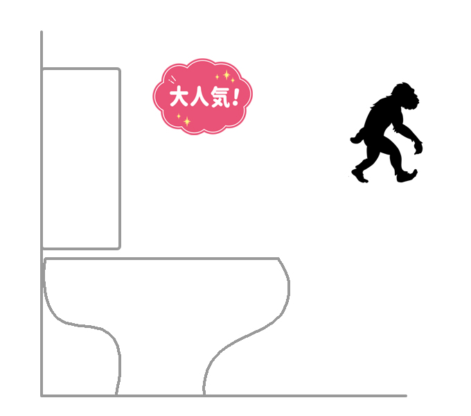 タンク付きトイレ